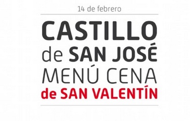 Menú especial por San Valentín en el Castillo de San José